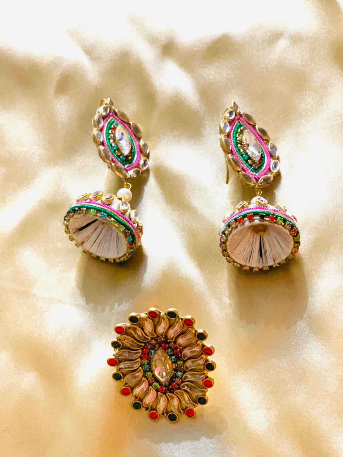 Multi Color Jhumkas