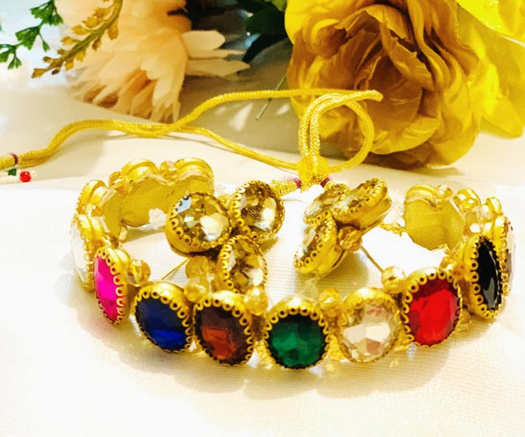 Multi Stone Choker Set
