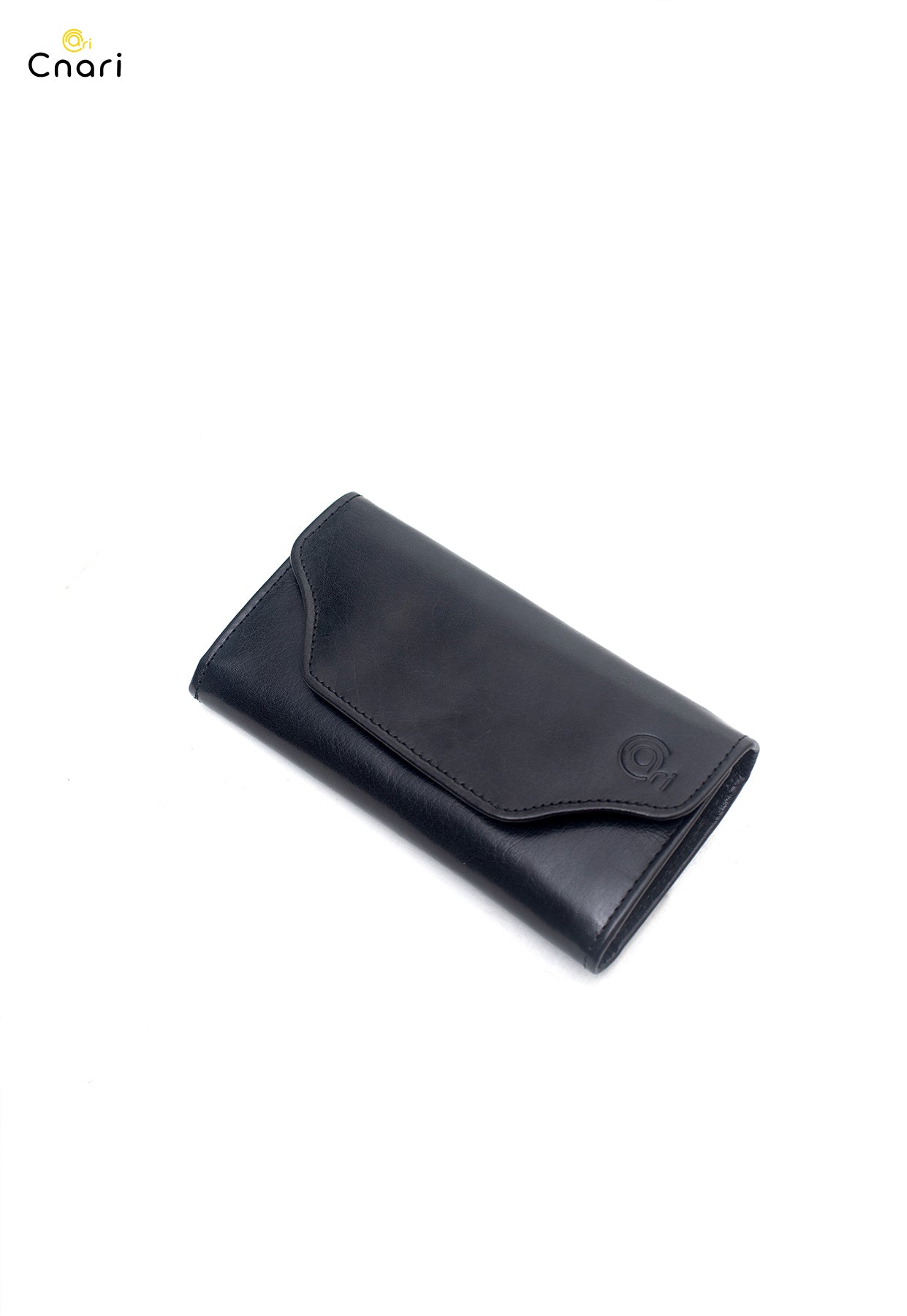 COW NATURAL MILLED LEATHER POUCH